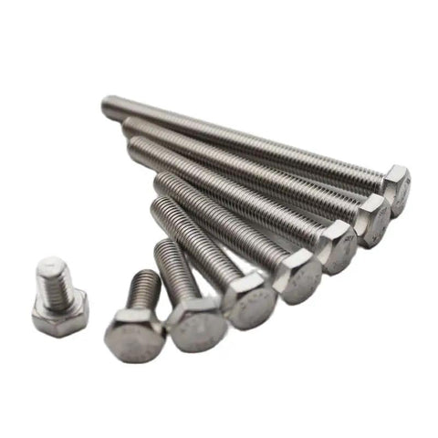 1 Pc Pure Titanium Grade 2 GR2 External Hex Bolts And Screws M2.5 M3 M4 M5 M6 M8 M10 Sizes With 45mm Length in various sizes, corrosion resistant.