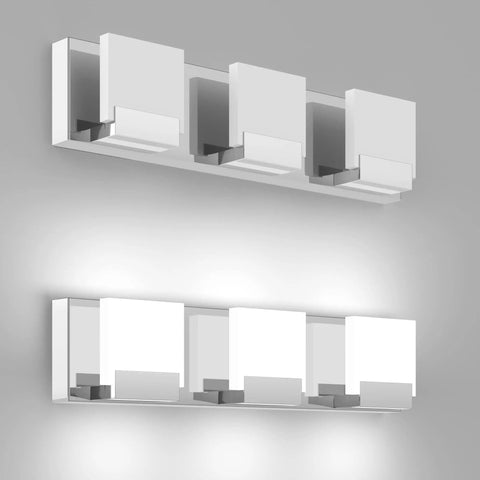Slick Five Light Dimmable Modern Bathroom Vanity Light Fixture With Color Temperature 3000K 4500K 6000K, 33 Inch Length, 40W.