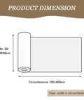 Diagram showing dimensions of Wide Green PVC Conveyor Belt For Packaging Lines And Home Use, width options 20/30/50 cm.