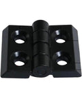 Black hinge from Two Sets 2020 Aluminum Extrusion Profile With Six Millimeter Slot Kit Including Door Handle Frame Hinges Zinc Alloy Hex Screws And T Nuts For DIY Projects Industrial Use Home Improvement