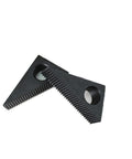 Hold Down Clamp Clamping Complete Set Kit For Bridgeport Mill Machine Featuring Durable Tool Steel Construction Solid 3/8 Inch Studs Heavy Duty Workholding For Secure Grip And Gnarly Shop Builds: two spiral clamping jaws, steel material, sharp ridges for grip.