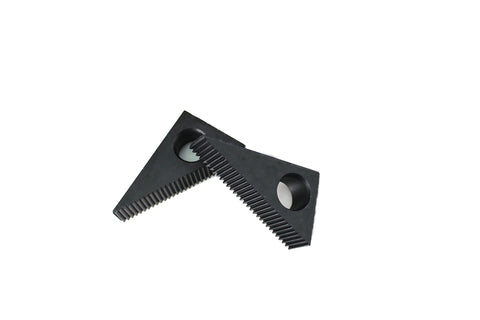 Hold Down Clamp Clamping Complete Set Kit For Bridgeport Mill Machine Featuring Durable Tool Steel Construction Solid 3/8 Inch Studs Heavy Duty Workholding For Secure Grip And Gnarly Shop Builds: two spiral clamping jaws, steel material, sharp ridges for grip.