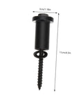 Close-up of 4 Sets Barn Door Closet Hardware Sliding Door Track Spacers Kit Carbon Steel Connectors with measurements
