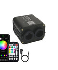 Lit 20W Dual Color Fiber Optic Light Source with RGBW, Bluetooth app, and RF remote music sensor for star ceiling effect