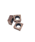 Heavy Duty Carbide External Turning Insert SCMT09T304 For Stainless Steel CNC Lathe Tools With High Efficiency And Extreme Wear Resistance Cutting, showing three square inserts.