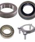 Jeep Wrangler JK Rear Axle Bearing And Seal Kit One Side Repair Pack with lock ring, seal, retainer plate displayed