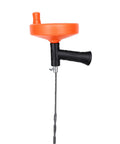 Heavy Duty Toilet Snake Auger For Sweeping Away Tough Pipe Clogs And Sink Gunk Featuring A Rugged Non Slip Grip Handle.