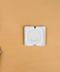 Six Piece Kid Proof Cabinet Locks And Drawer Latches with Easy to Use, Invisible Design on wooden surface