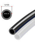 Close-up of 1/2 inch outer diameter industrial nylon tubing for Industrial Air Line Kit With Fourteen Piece Push To Connect System.