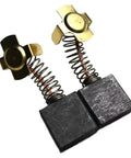 Carbon Brush Set For Milwaukee 14 Inch Cut Off Saw 6175 6176-20 22-16-0035 Pack Of 2 Replacement Parts with gold connectors