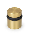 Floor Door Stopper With Mounting Hardware Included Satin Brass 1.5 Inch Wall Protector Prevents Door Knob Contact And Wall Damage