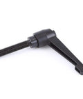Heavy Duty Adjustable Clamping Handle With Rock Solid Quick Release Lock Built For Bench Vise jobs, M10 black threaded shaft, for easy operation.