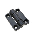 Front view of 0.3N.m square torque damping hinge, zinc alloy, black, 1 piece