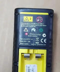 Back view of Designed For DISTO D5 Laser Distance Meter with technical specifications on the casing.