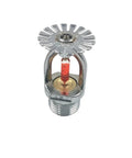 Heavy Duty Brass Upright Sprinkler Head For Fire Suppression Systems 1/2 Inch Dn15 68 Degree Activation showing red glass fuse.