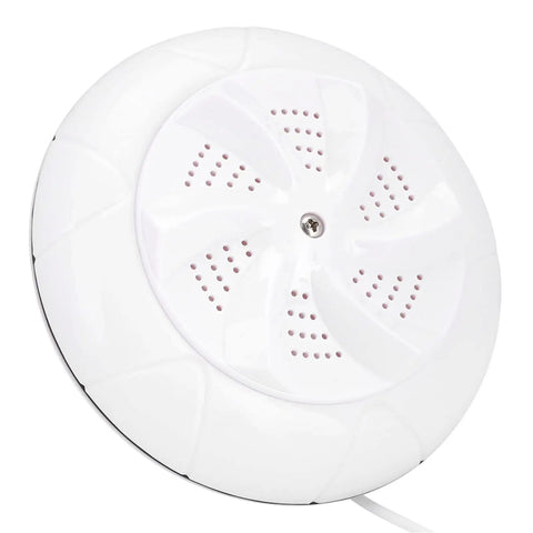 Mini Portable Washing Machine With Dual Hydro Turbine And Ultrasonic Vibration To Kick Mud And Grime Smooth Smart Reverse Spin Cycle Zero Hustle Compact Laundry Setup In Pure White close-up of dual turbine system.
