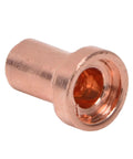 Red copper fitting from Plasma Cutter Consumables Kit With Cups Electrodes Ring Tips And Accessories For CT312 CUT50 ACDC TIG200