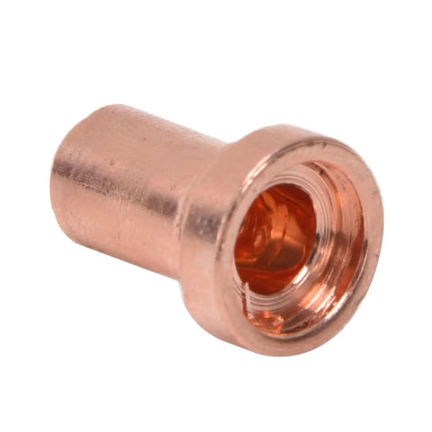 Red copper fitting from Plasma Cutter Consumables Kit With Cups Electrodes Ring Tips And Accessories For CT312 CUT50 ACDC TIG200