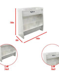 Compact Aluminum Storage Cabinet for Garage and Trailer Enclosed Organizer Holds Six Oil Quarts and Six Aerosol Cans Rugged USA Made