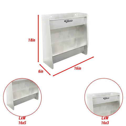 Compact Aluminum Storage Cabinet for Garage and Trailer Enclosed Organizer Holds Six Oil Quarts and Six Aerosol Cans Rugged USA Made