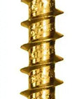 Number 12 14 X 6 3 8 Inch Multipurpose Screws Featuring Fast Bite Zip Tip Tech for wood, showcasing a gold-plated screw.