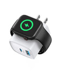 All In One Charging Station For Apple Watch IPhone And AirPods With Built In Wireless Charger And Magnetic Alignment 20W USB C Port And 18W USB A Port