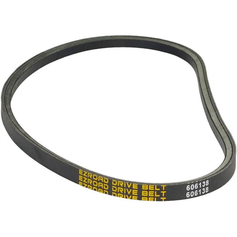 Close-up of Two Belt Set For Gas EZGO Golf Cart Heavy Duty Drive Belt And Aramid Starter Generator Belt Kit 618630 1606138 6548G1 16548-G1