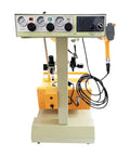 Badass Electrostatic Powder Coating Gun And Spray Paint Machine For Metal Projects 110V with adjustable settings and mobile cart.