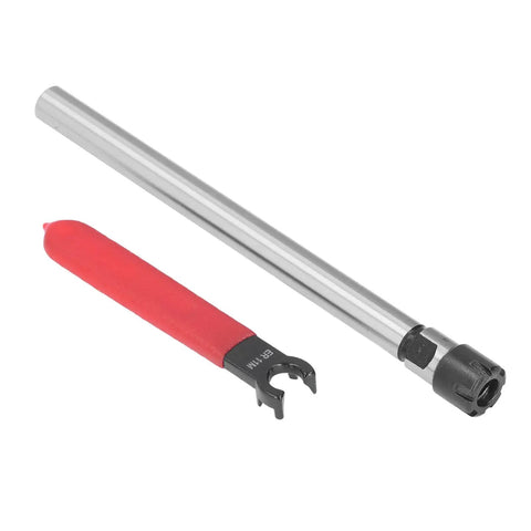 Shank Extension Rod For CNC Milling Lathe ER11M 16mm head 40Cr steel with wrench, Pro Grade Heavy Duty 150mm Length