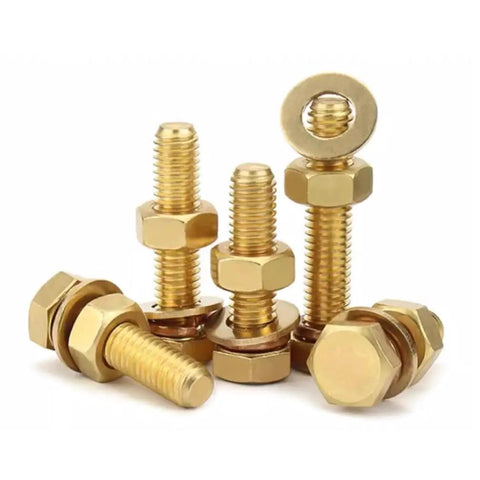 Built Tough Brass Hex Bolt And Hex Nut Assortment Set With Flat And Spring Washers M3 To M16 Metric Fastener Kit Straight Shooter Hardware Gonna Fix Your Rig Today