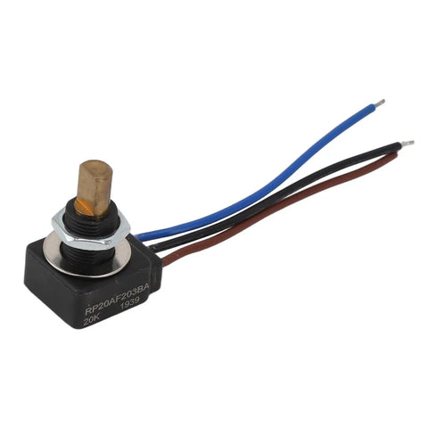 Rotary Potentiometer With Linear Taper Adjustable Resistor IP65 Waterproof 0.25W Power Rating 320 Degree Rotation Knob Built Tough For Audio Gear DIY Electronics And Instrument Projects