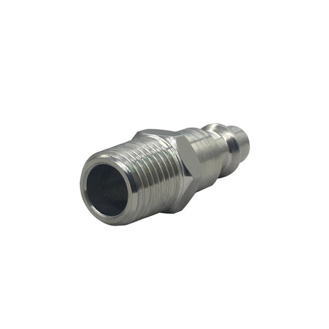 Beduan stainless steel air hose adapter with 1/4 in NPT female and 1/4 in MPT male threads