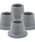Grippy Anti Slip Rubber Feet For Shower Chairs And Tub Transfer Benches In Wet Bathrooms 4 Pack Sturdy Foot Caps Close-up View