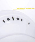 Close-up of vent adjustment switch on Adjustable ABS Safety Hard Hat With 6 Point Suspension And Clear Visor For Worksite Safety