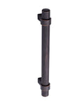 Oil Rubbed Bronze Straight Bar Cabinet Pull 6.63 Inch Length, 5 Inch Hole Center, 1.32 Inch Projection, single handle