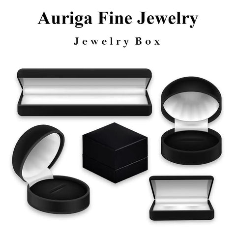 Auriga Fine Jewelry Jewelry Box set featuring various styles and sizes for elegant presentation of jewelry.