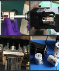 18mm To 18mm Aluminum Shaft Coupling Flexible Joint for Servo and Stepper Motors installed and in use, 66x40mm size, M6 thread.