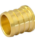 3/4 Inch PEX Barb Plug End Cap Brass Crimp Fittings Pack Of 10 For Water, Heating, Oil And Gas Lines, Lead Free Brass, Corrosion Resistant