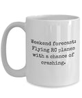 RC Planes Gift Coffee Mug For RC Aircraft Nerds And Plane Pilots Radio Controlled Aircraft Mug White Ceramic with humorous text