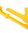 Two Pack Yellow Push Sticks For Woodworking, Pro Grade Durable Plastic Safety Push Blocks For Hand Saws And Table Saws