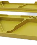 Heavy Duty Table Saw Throat Plate Insert Compatible With Dewalt Dw744 Dw745 Dwe7490x, yellow plastic design with a flat surface.