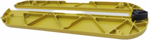 Heavy Duty Table Saw Throat Plate Insert Compatible With Dewalt Dw744 Dw745 Dwe7490x, yellow plastic design with a flat surface.