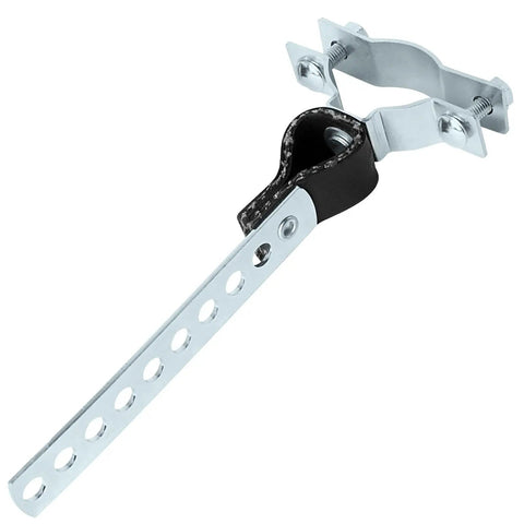 Heavy Duty Exhaust Hanger and Muffler Bracket for RV Generator Tailpipe Fits 1-1/4 Inch to 1-3/4 Inch Exhaust Pipe Tough As Nails Silver Coated Steel Easy Install