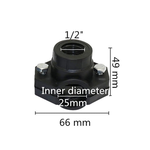Beefy Heavy Duty Tube Saddle Clip For Irrigation And Greenhouse Pipes DN32 And DN25, Pipe Clamp Bracket 20 Pack For Watering Systems, Durable Saddle Clamp, High Pressure And Temperature Resistant