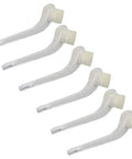 Queen Catcher Pipe Type Plastic Cage Beekeeping Tool, transparent, with sponge plug, set of 6 for safe queen handling and inspection