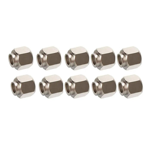 Durable Stainless Steel Hexagonal Eccentric Columns For 3D Printers And V Wheel Guides, 10 hex columns, 5mm bore, 8mm height