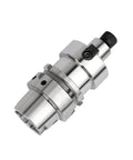 Rock Solid HSK63A CNC Collet Chuck With FMB32 Quick Clamp stainless steel tool side view, designed for milling and grinding.