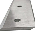 Close-up of a Beefed Up Wood Chipper Shredder Replacement Blade for DK2 OPC506 OPC504 and Power King PK0915 PK0903, stainless steel edge.