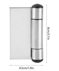 4Pack Auto-Closing Stainless Steel Cabinet Door Hinges With Flush Mount, Spring-Loaded Wardrobe Hinge Set, 8cm x 4.5cm size