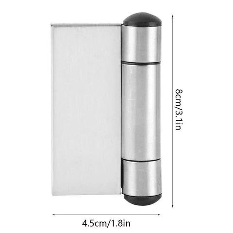 4 Pack Stainless Steel Spring Hinge For Cabinet Doors With Automatic Closing And Soft Close Action, 8cm by 4.5cm size